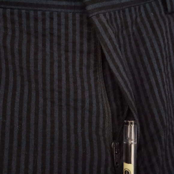 J.CREW Ludlow Slim Fit Seersucker Striped 29x32 Blue Tapered Leg Pants - Picture 5 of 14